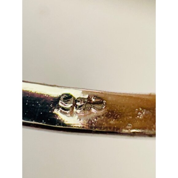 Estate Vintage Sterling Silver 925 Claddagh Ring Ruby Heart Size 8, 2.6g - Picture 8 of 11